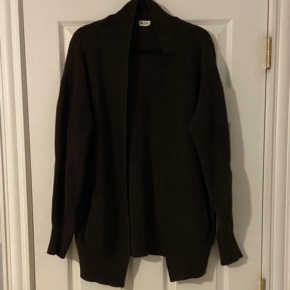 Zyia Women's Brown Cardigan Sweater